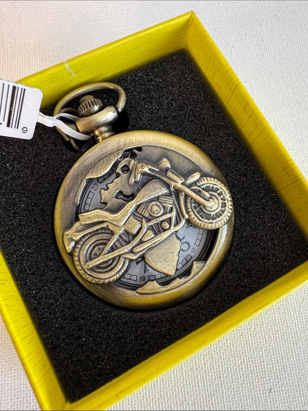 Invicta Vintage Style "Road Warrior" Motorcycle Pocket Watch 79003